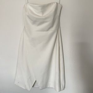 Likely Size 8 Strapless White Dress, NWT